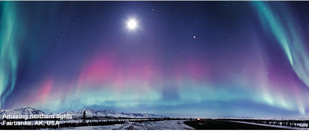 Amazing northern lightsFairbanks, AK, USA
